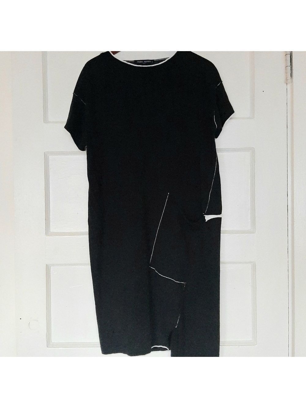 Yoshi Kondo Sophia Knit Linen Blend Tunic Column Dress